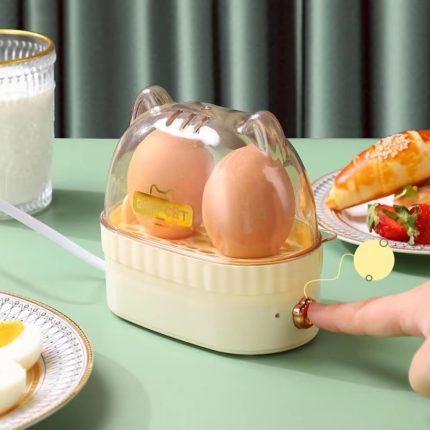 Portable Mini Egg Cooker Electric Boiling Egg Steamer